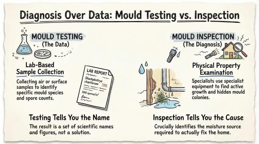 mould Testing vs Inspection